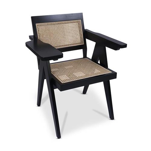 Mid-Century Relaxsessel, Schwarz