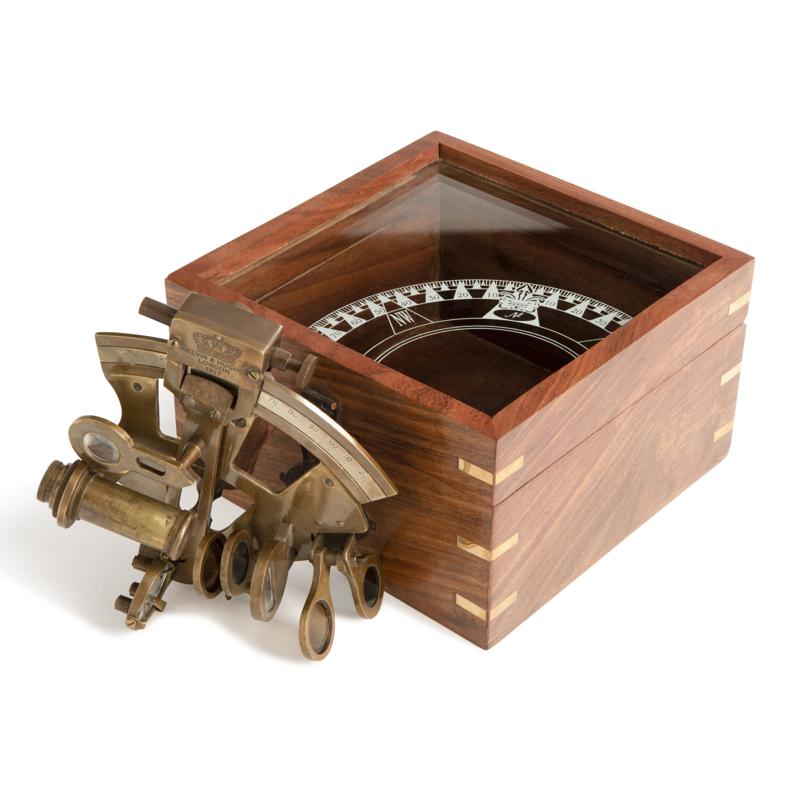 Sextant im Etui